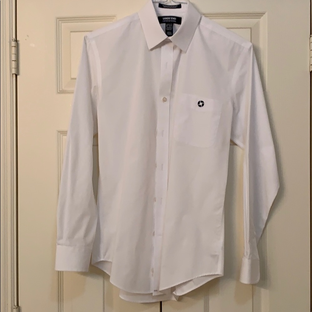 Chase white button down long sleeve 14 1/2 x 33